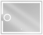 MEXEN - Onyx zrcadlo s osvětlením s kosmetickým zrcátkem 100 x 80 cm, LED 600 9813-100-080-611-00