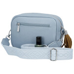Stylová dámská koženková crossbody kabelka Erina, světle modrá