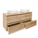 Koupelnová skříňka s krycí deskou SAT B-Way dub mat BWAY2120OAKDESK BWAY2120OAKDESK