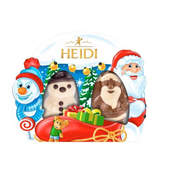 Heidi čokoládové figurky Santa a sněhulák 40g