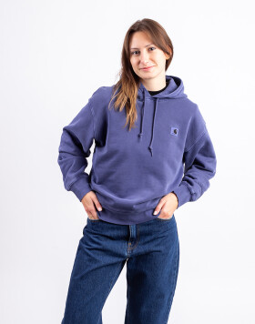 Carhartt WIP W' Hooded Nelson Sweat Aura garment dyed XS