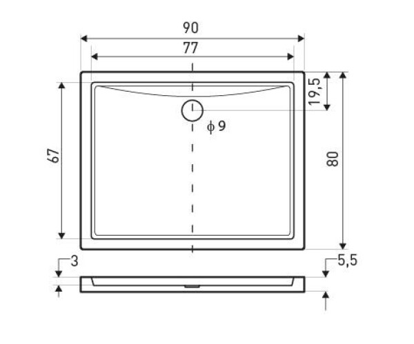 KERRA - Vanička univerzální 5,5 cm - OSKAR 90x80 5907548113269