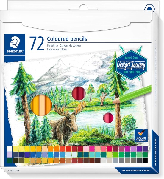 Staedtler Staedtler, 146C C72, Design Journey, sada uměleckých pastelek, 72 ks