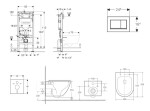 GEBERIT - Duofix Set předstěnové instalace, klozetu Oudee a sedátka softclose, tlačítko Sigma20, bílá/chrom SANI11CA31130