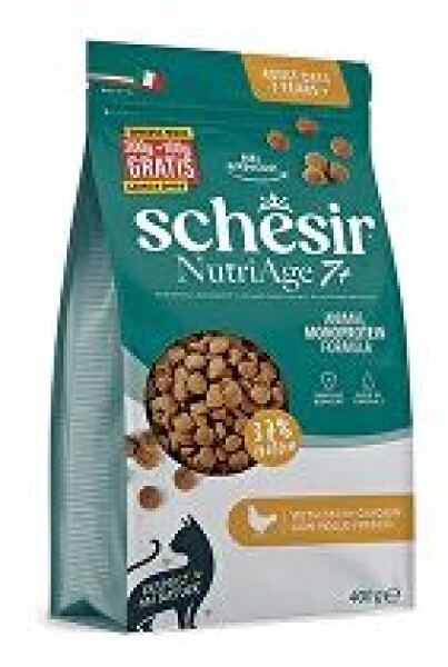 Schesir Cat Animal Monoprotein NutriAge 7+ kuřecí 400g
