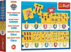 Trefl - Vzdělávací puzzle - čísla Tlapková patrola