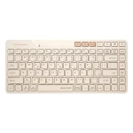 A4tech FStyler FBK26C AS béžová / Bezdrátová klávesnice / CZ layout / Bluetooth / 2.4GHz USB-A Nano přijímač (FBK26CAS-CL)
