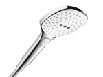 HANSGROHE - Raindance Select E Sprchová hlavice 120, 3 proudy, EcoSmart 9 l/min, bílá/chrom 26521400