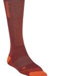 Pánské merino lyžařské ponožky ICEBREAKER Mens Ski+ Light OTC, Port/Blaze/Cedar Wood velikost: 44,5-46,5 (L)