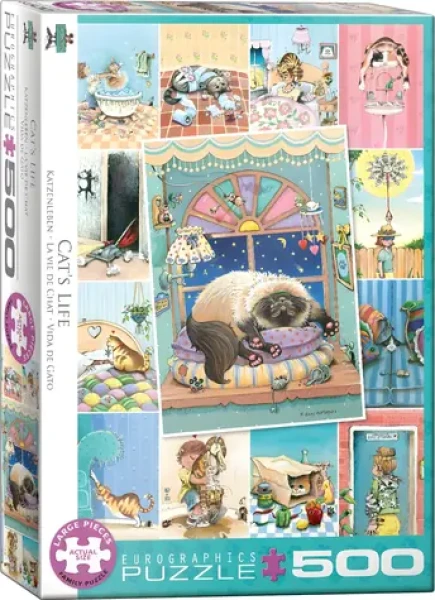 EUROGRAPHICS Puzzle Kočičí život XL