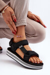 Dámské sandály na platformě Lee Cooper LCW-24-05-2753L Černé 36