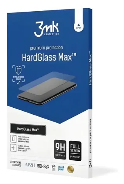 3mk HardGlass Max Xiaomi Redmi 10 5G černá / Tvrzené sklo / Celoplošné / 9H / 0,3 mm