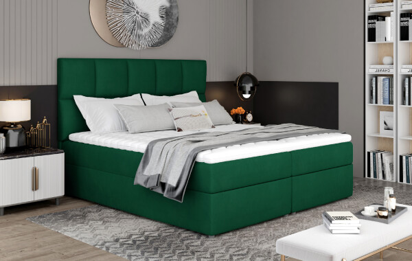 Boxspring Glossy Rozměr: 165 x 210 cm, látka: Kronos 19