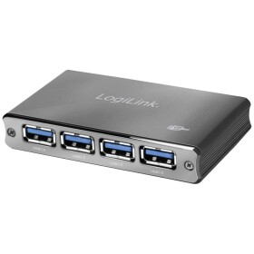 LogiLink UA0282 USB 3.0-hub s hliníkovým krytem, se stavovými LED Space Grau