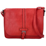 Trendy dámská koženková crossbody kabelka Relinda, červená
