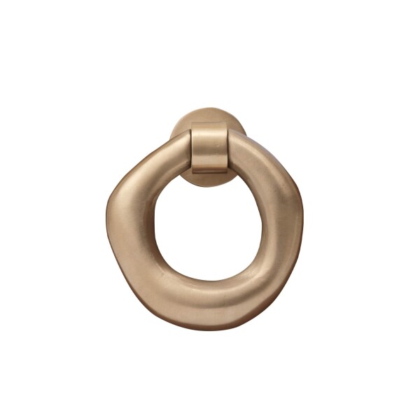 Ferm Living Klepadlo na dveře Orrith Brass, zlatá barva, kov
