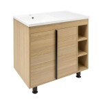 Koupelnová skříňka s umyvadlem Naturel Lucca 79x70x45 cm dub mat LUCCA80D LUCCA80D