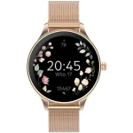 Forever Velora SB-306 růžovo zlaté / Chytré hodinky / 1.19" / AMOLED / 390×390 px / Bluetooth 5.2 / Android. iOS (GSM180307)