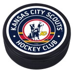 Mustang Puk Kansas City Scouts NHL Vintage Striped Textured