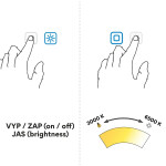 Nimco zrcadlo LED 1200 x 700 Model ZP22000 se dvěma dotykovými senzory ZP 22006VX ZP 22006VX