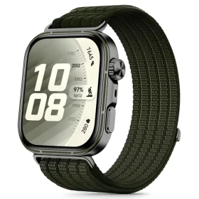 Tech-Protect Nylon Strap zelená / Řemínek / Huawei Watch Fit 3/4/4 Pro/5/5 Pro / nylonový
