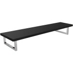 CERANO Deska pod umyvadlo Navira Pro + 2+1 podpěrná konzole - černá matná - 140x46x3,6 cm - 6061193