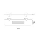 Nimco Unix nerez brus police ixi 60 cm UNM X360-10 UNM X360-10