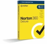 Norton 360 Deluxe / Antivirový software / 5 zařízení / 50 GB úložiště / 1 rok / CZ (21415000)