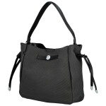 Módní dámská koženková kabelka na rameno Aminta, černá