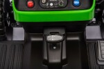 Mamido Dětský elektrický traktor BBH-030 s přívěsem zelený