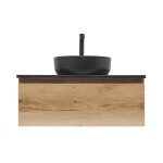 Koupelnová skříňka s umyvadlem a žulovou krycí deskou SAT B-Way 79x30x45 cm dub BWAY80OAKZUB BWAY80OAKZUB