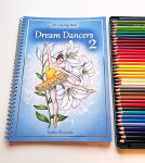 Dream Dancers 2, antistresové omalovánky s podpisem autorky, Lenka Filonenko