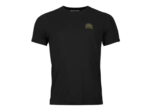 Ortovox 120 Cool Tec Mtn Stripe pánské triko Black Raven vel. M