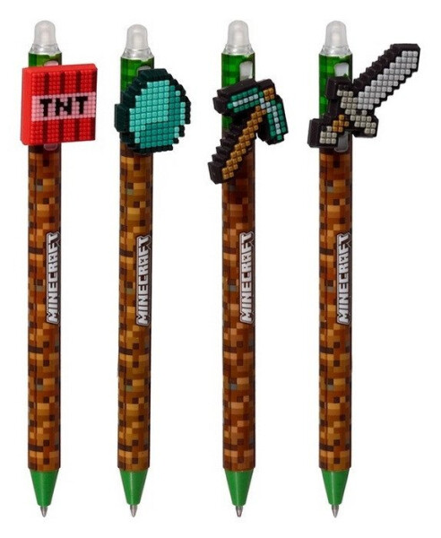 Minecraft Gumovatelná propiska