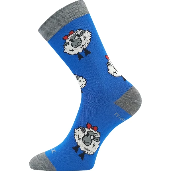 VOXX Ponožky dětské slabé z merino VLNĚNKA s ionty stříbra MODRÉ 35-38 120048