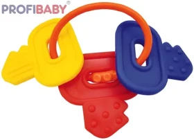 PROFIBABY Chrastítko a kousátko klíče / Plast / od narození (hj233)