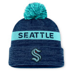 Fanatics Pánská zimní čepice Seattle Kraken NHL Authentic Pro Rink Beanie Cuff With POM