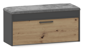 FRONTI Botník PARMA Antracit + dub artisan 16035