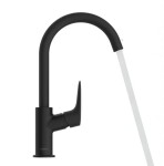 HANSGROHE - Logis Umyvadlová baterie s výpustí, EcoSmart, matná černá 71130670