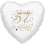 57. narozeniny balónek srdce Balonky.cz 57. narozeniny balónek srdce Balonky.cz