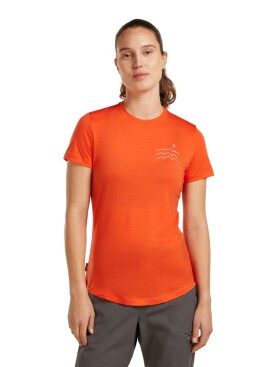 Dámské merino triko s krátkým rukávem ICEBREAKER Wmns 125 Cool-Lite Sphere SS Tee Across, Fervid velikost: XL