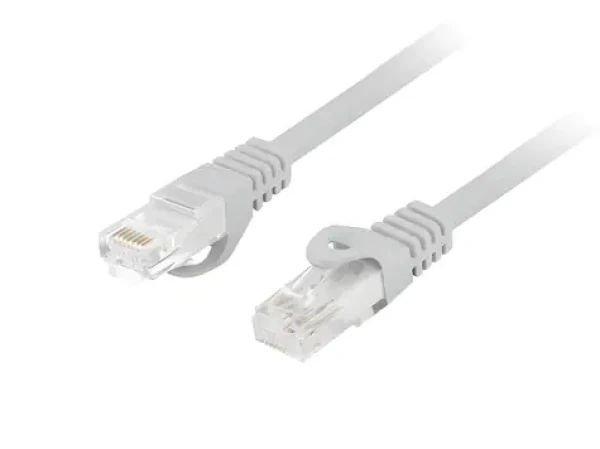 Lanberg CAT6 UTP šedá / Patch kabel / 5 m / RJ45-RJ45 / LSZH / Fluke Passed (PCU6-10CU-0500-S)