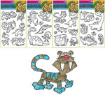 Předlohy na malování na sklo s vyvýšenou konturou - dino 30 x 21 cm, 1. vydání