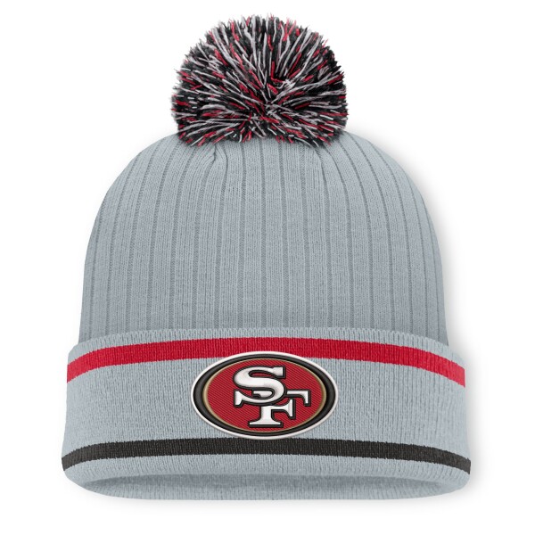 Fanatics Pánská zimní čepice San Francisco 49ers NFL Fissure Cuffed Knit Hat with Pom