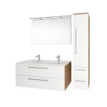 MEREO - Bino, koupelnová skříňka s keramickým umyvadlem 81 cm, bílá CN661