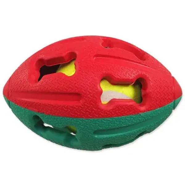 Dog Fantasy Gumový míček rugby tenisák mix barev 12.5 cm (454-31275)