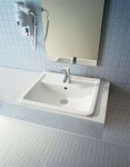 DURAVIT - Starck 3 Umyvadlo nábytkové 56x47 cm, s 1 otvorem pro baterii, s WonderGliss, bílá 03025600001