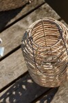 Ib Laursen Lucerna Seagrass Glass Holder, přírodní barva