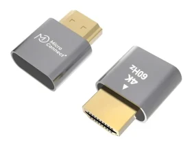 MicroConnect Universal Virtual Emulator 4K šedá / Emulátor virtuálního displeje / HDMI Typ A / 3840×2160 / 60 Hz (HDMI-DUMMY)