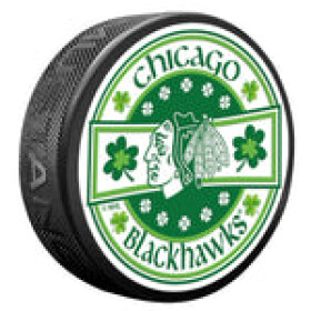 Mustang Puk Chicago Blackhawks NHL Lucky St. Patrick's Day Puck